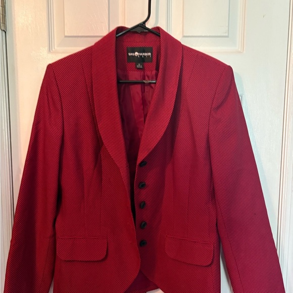 Sag Harbor Jackets & Blazers - Sag‎ Harbor Women's Red Blazer